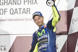 Подиум: обладатель третьего места Валентино Росси, Yamaha Factory Racing