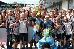 Franco Morbidelli, Marc VDS, Alex Marquez, Marc VDS celebrate with the team