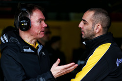 (L to R): Alan Permane, Renault Sport F1 Team RS17 Trackside Operations Director with Cyril Abitebou