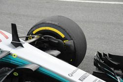 La suspension avant de la Mercedes AMG F1 W08