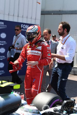 Ganador de la pole Kimi Raikkonen, Ferrari