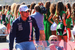 Esteban Ocon, Sahara Force India on the drivers parade