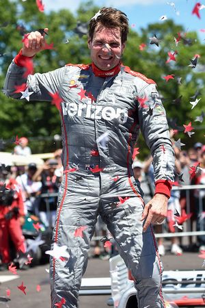 Race winner Will Power, Team Penske Chevrolet