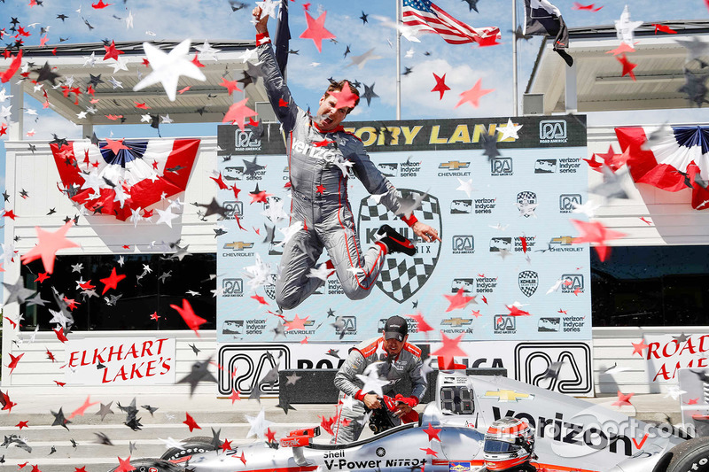 Il vincitore della gara Will Power, Team Penske Chevrolet