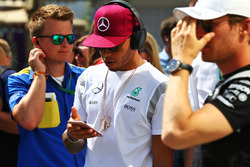 Lewis Hamilton, Mercedes AMG F1 on the drivers parade