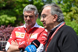 Sergio Marchionne, Ferrari President and CEO of Fiat Chrysler Automobiles and Maurizio Arrivabene, F