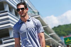 Alexander Rossi, pilote de réserve Manor Racing lors de la reconnaissance du circuit