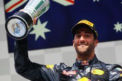 Podium: second place Daniel Ricciardo, Red Bull Racing
