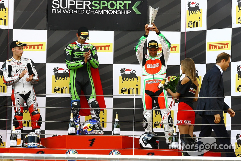 Владимир Леонов на подиуме Moscow Raceway, 2012