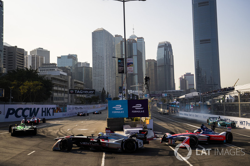 Maro Engel, Venturi Formula E Team, Nick Heidfeld, Mahindra Racing