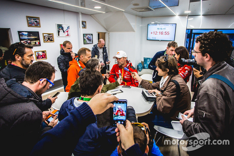 Kris Meeke, Citroën World Rally Team with the media