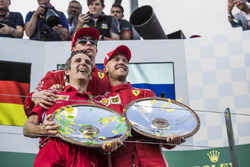 Іньякі Руеда, страег Ferrari, Себастьян Феттель, Ferrari і Кімі Райкконен, Ferrari, подіум