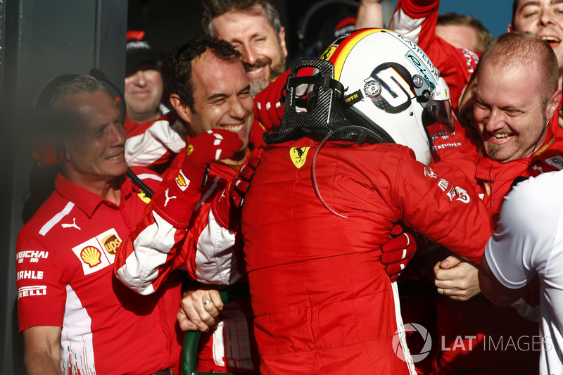 Победитель Себастьян Феттель, Ferrari