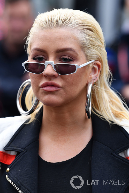 Christina Aguilera, on the grid