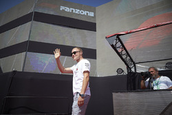 Valtteri Bottas, Mercedes AMG F1, on stage