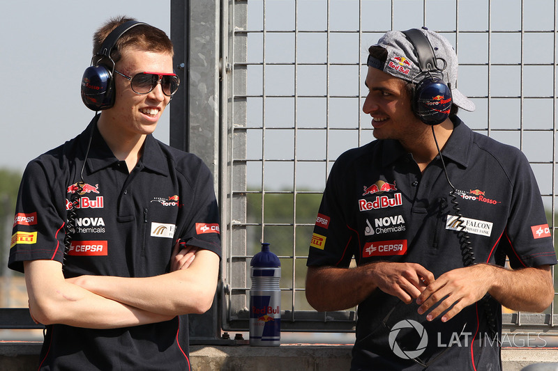 Daniil Kvyat, Scuderia Toro Rosso y Carlos Sainz Jr., Scuderia Toro Rosso.