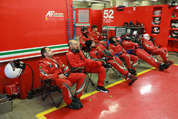 #52 AF Corse Ferrari team area