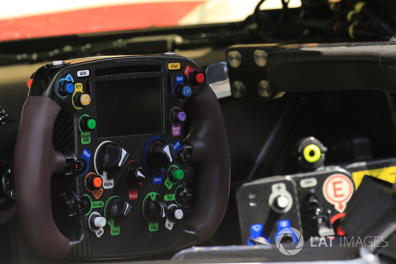 8 Toyota Gazoo Racing Ts050 Steering Wheel Detail At 24 Hours 8 Toyota Gazoo Racing Ts050 Steering Wheel Detail