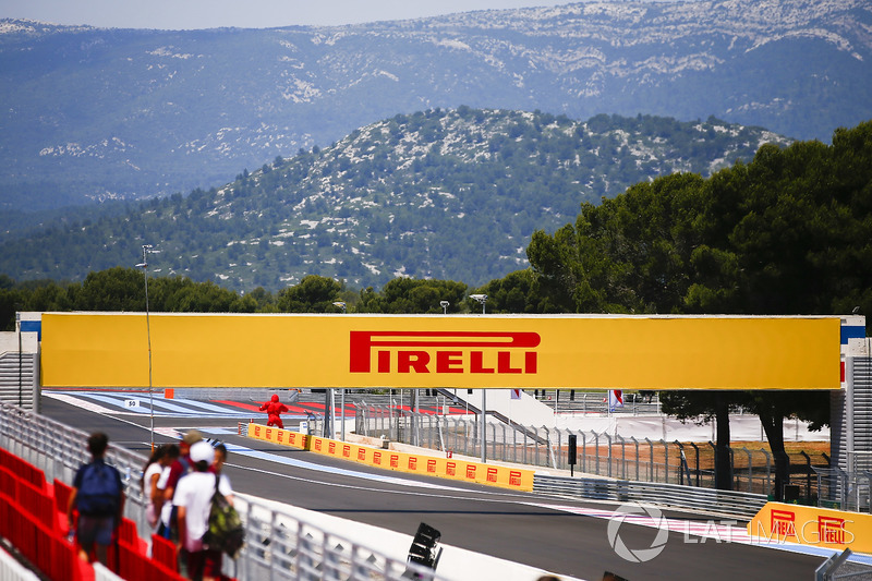 La vue vers le premier virage
