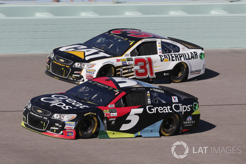 Kasey Kahne, Hendrick Motorsports Chevrolet, Ryan Newman, Richard Childress Racing Chevrolet