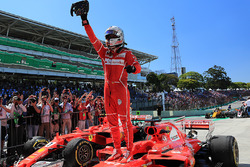 Il vincitore Sebastian Vettel, Ferrari