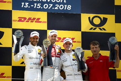 Podium: Race winner René Rast, Audi Sport Team Rosberg, second place Gary Paffett, Mercedes-AMG Team HWA, third place Paul Di Resta, Mercedes-AMG Team HWA