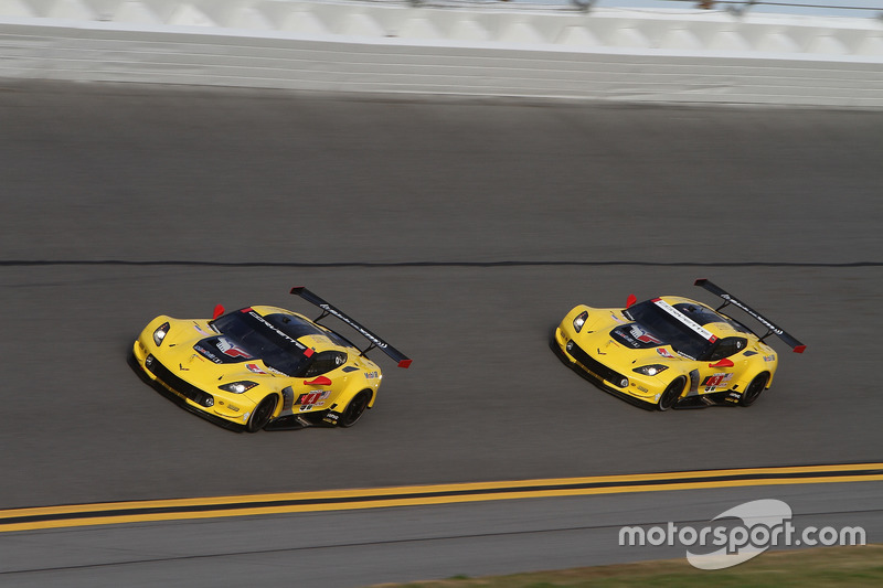 #4 Corvette Racing Chevrolet Corvette C7.R: Oliver Gavin, Tommy Milner, Marcel Fässler, #3 Corvette Racing Chevrolet Corvette C7.R: Antonio Garcia, Jan Magnussen, Mike Rockenfeller