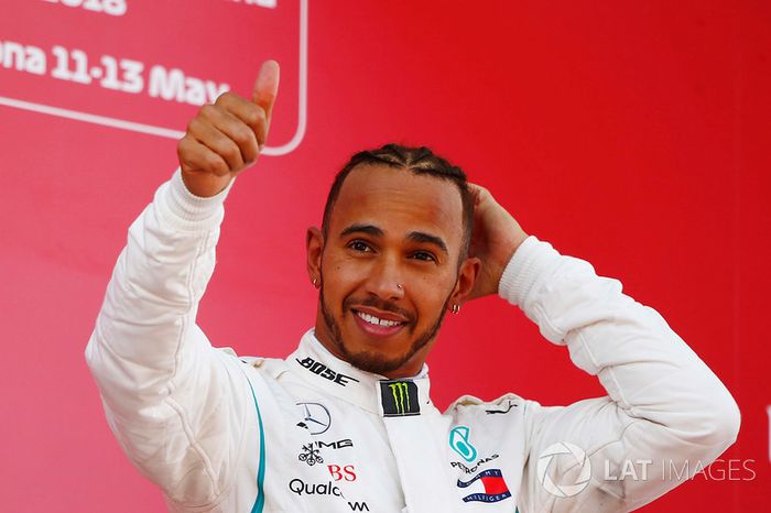 Ganador de la carrera Lewis Hamilton, Mercedes AMG F1
