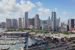 Vue générale de la zone réservée au Circuit de Miami