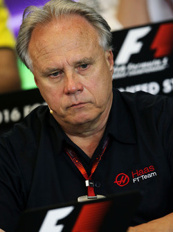 Gene Haas, président Haas Automotion lors de la conférence de presse de la FIA