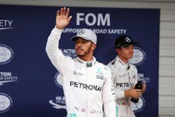 Lewis Hamilton, Mercedes AMG F1 in qualifying parc ferme