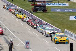 Cars lined up