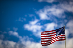 Bandera de los Estados Unidos en el circuito de las Américas