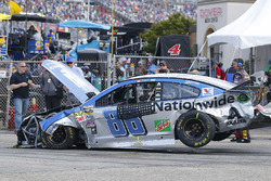 Das Auto von Dale Earnhardt Jr., Hendrick Motorsports Chevrolet, nach Crash
