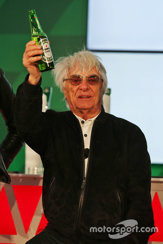 Bernie Ecclestone, at a Heineken sponsorship announcement