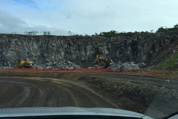 Superspecial stage inside a quarry