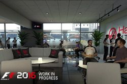 L'hospitality Haas F1 Team in F1 2016