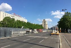 Streckenaufbau Berlin ePrix