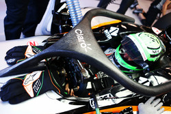 Nico Hulkenberg, Sahara Force India F1 VJM09 running the Halo cockpit cover