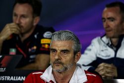 Maurizio Arrivabene, Ferrari Team Principal in the FIA Press Conference