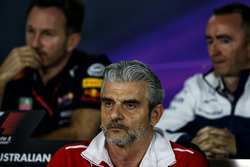 Maurizio Arrivabene, Ferrari Team Principal in the FIA Press Conference