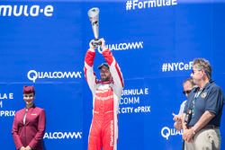 Podium: third place Nick Heidfeld, Mahindra Racing