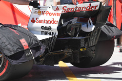 Il posteriore della Ferrari SF70-H