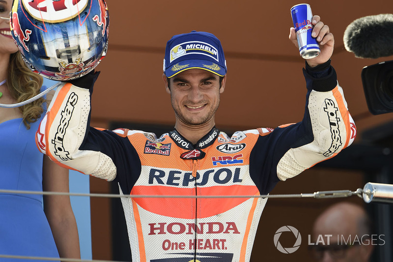 Podium: Peringkat kedua, Dani Pedrosa, Repsol Honda Team
