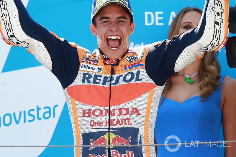 Podium: race winner Marc Marquez, Repsol Honda Team