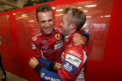 GTE polesitters Davide Rigon, Sam Bird, AF Corse