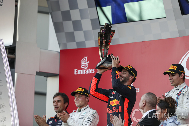 Pódio do GP do Azerbaijão de 2017
