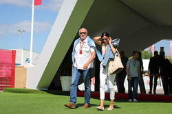 Dietrich Mateschitz, CEO and Founder of Red Bull at the Paddock gates