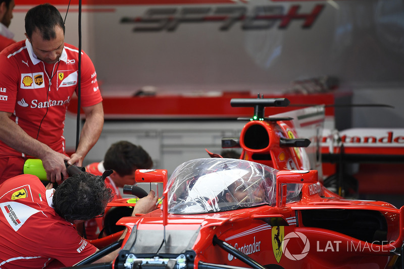 Ferrari SF70H with cockpit shield