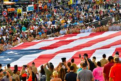 USA Flag at pre race